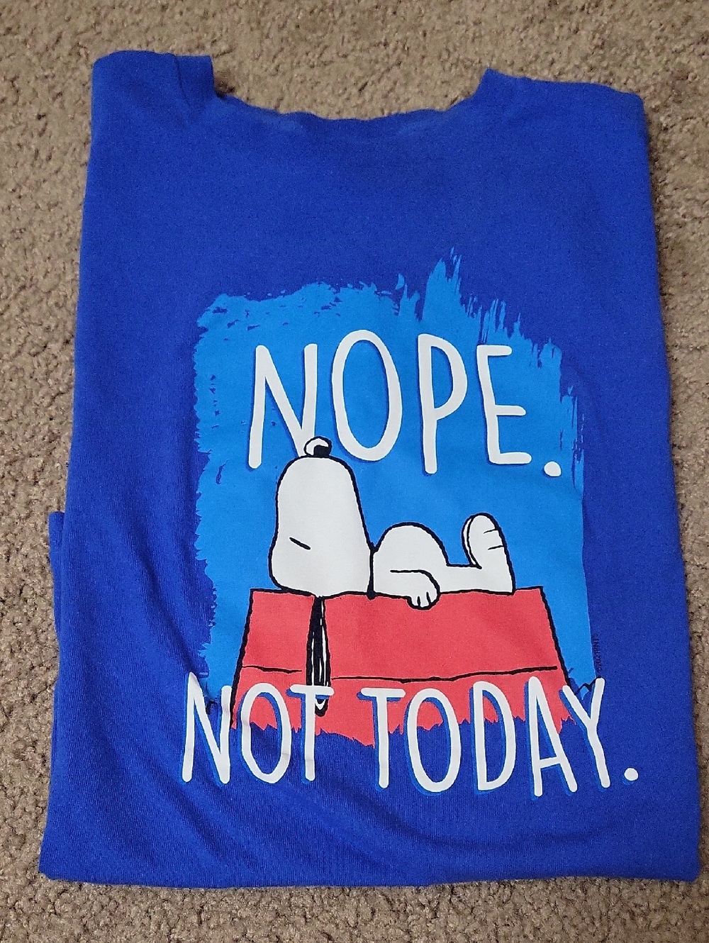 Snoopy  Royal Blue Graphic Tee